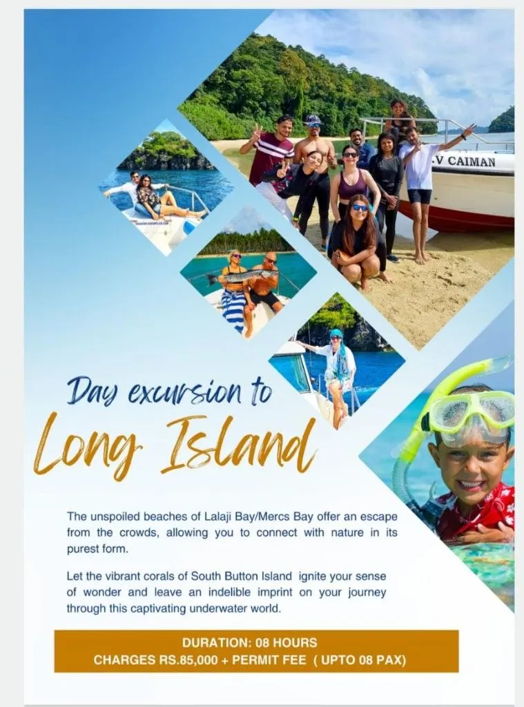 Day excursion to Long Island — Lalaji Bay, Mercs Bay and South Button